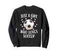 Just Soccer Love Sports Soccer Sweatshirt - Minimalist Print for Adults