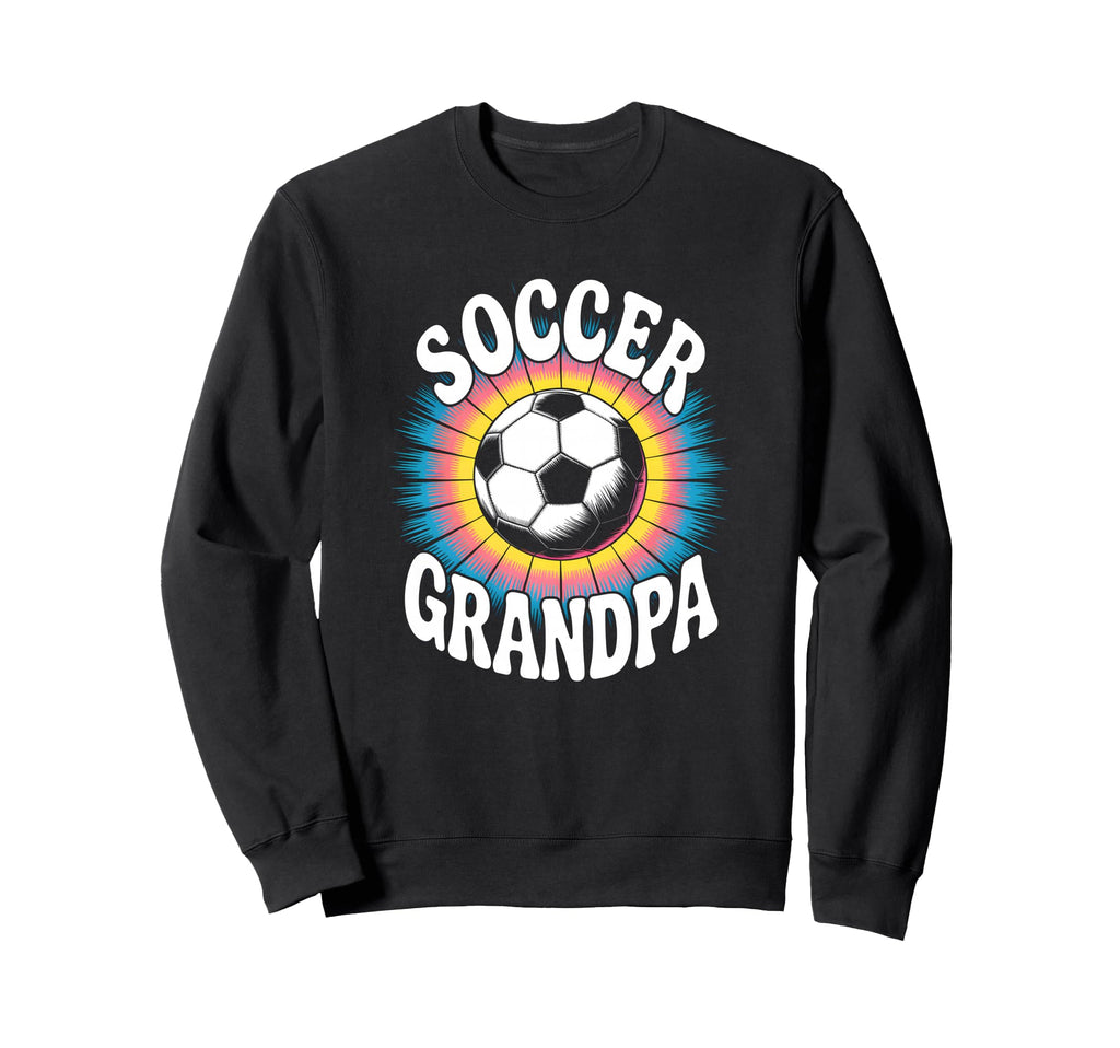 Soccer Grandpa Tie Dye Sweatshirt - Novelty Apparel Unisex