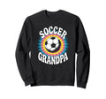 Soccer Grandpa Tie Dye Sweatshirt - Novelty Apparel Unisex