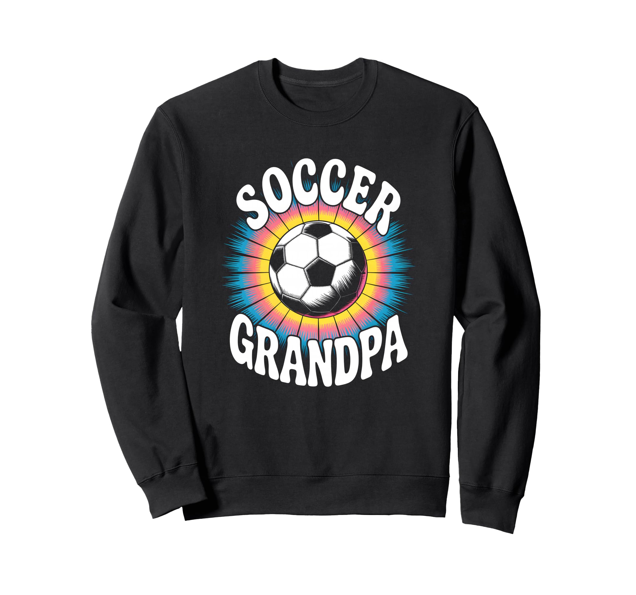 Soccer Grandpa Tie Dye Sweatshirt - Novelty Apparel Unisex