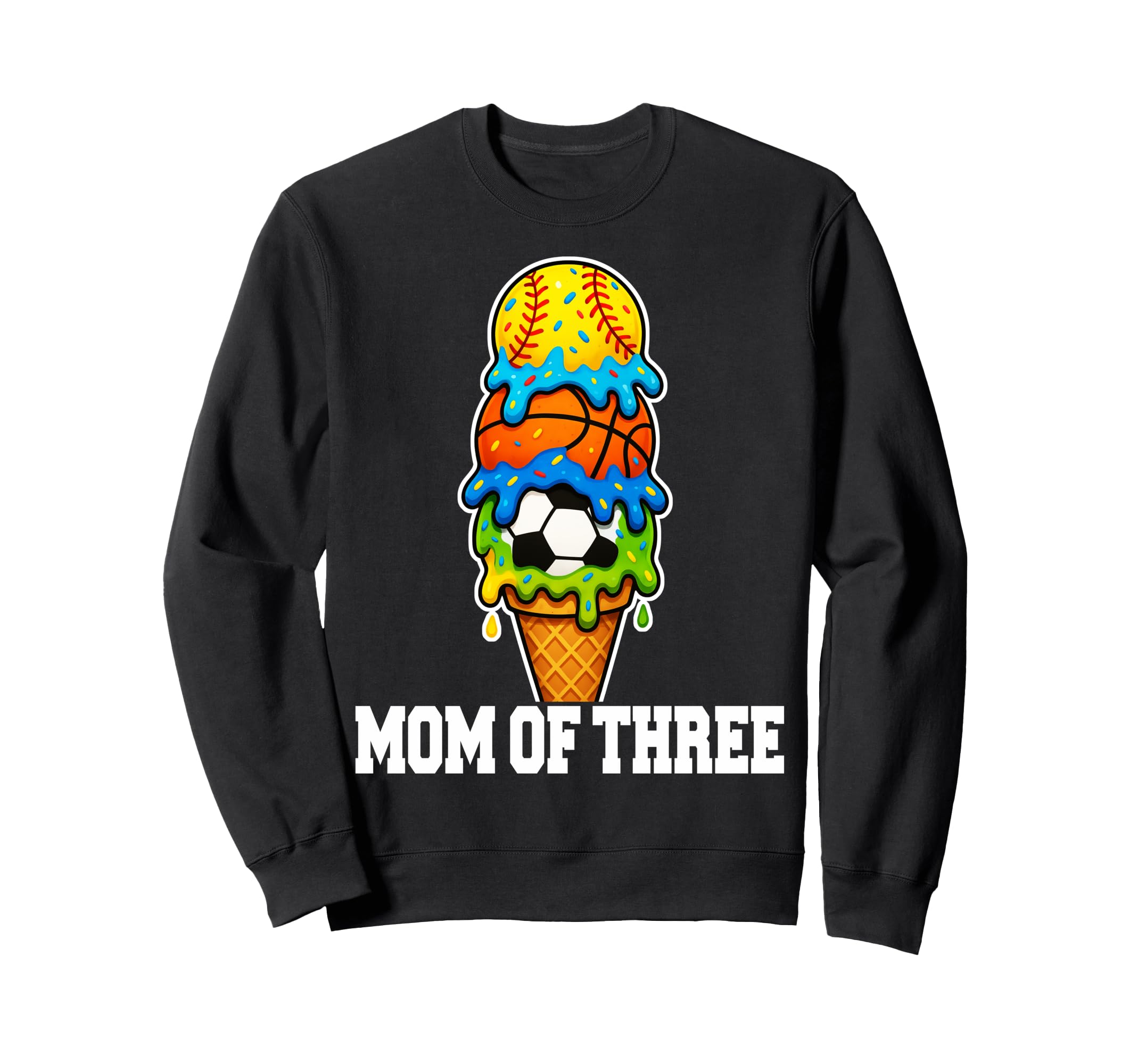 Softball Soccer Basketball Mom Ice Sweatshirt - Trendy Graphic Men Women