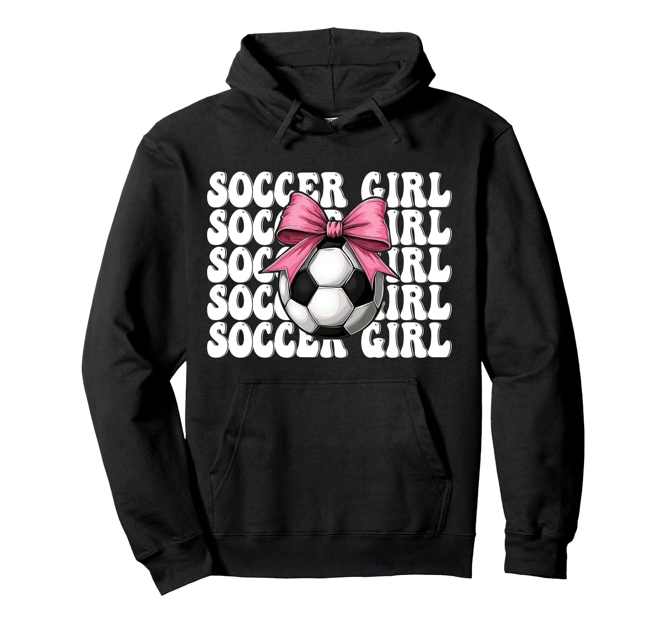Soccer Soccer Mom Coquette Hoodie - Novelty Apparel for Adults