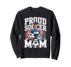 Proud Soccer Mom Sunset Vibes Sweatshirt - Trendy Graphic Men Women