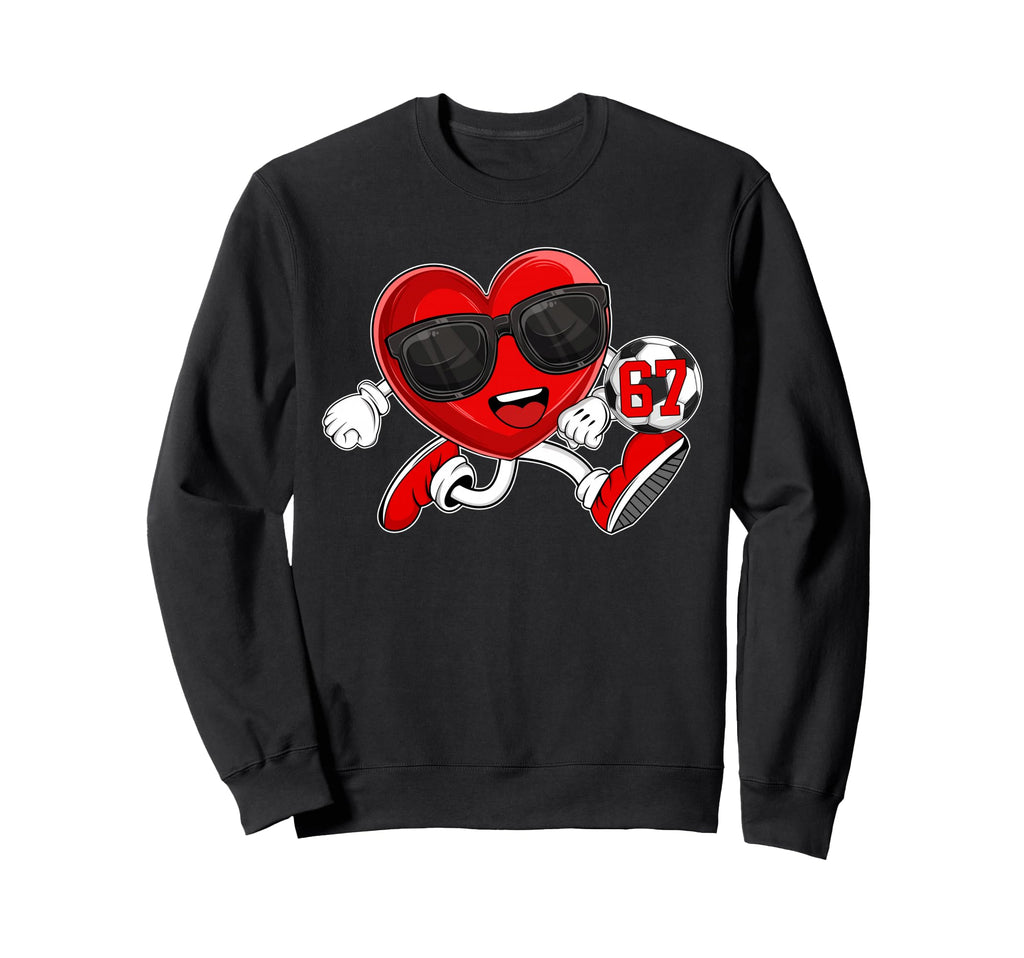 Valentines Day Six Seven Soccer 6 Sweatshirt - Aesthetic Graphic Men Women