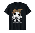 Soccer Mimi Leopard Funny Mothers Day T-Shirt - Trendy Graphic Men Women