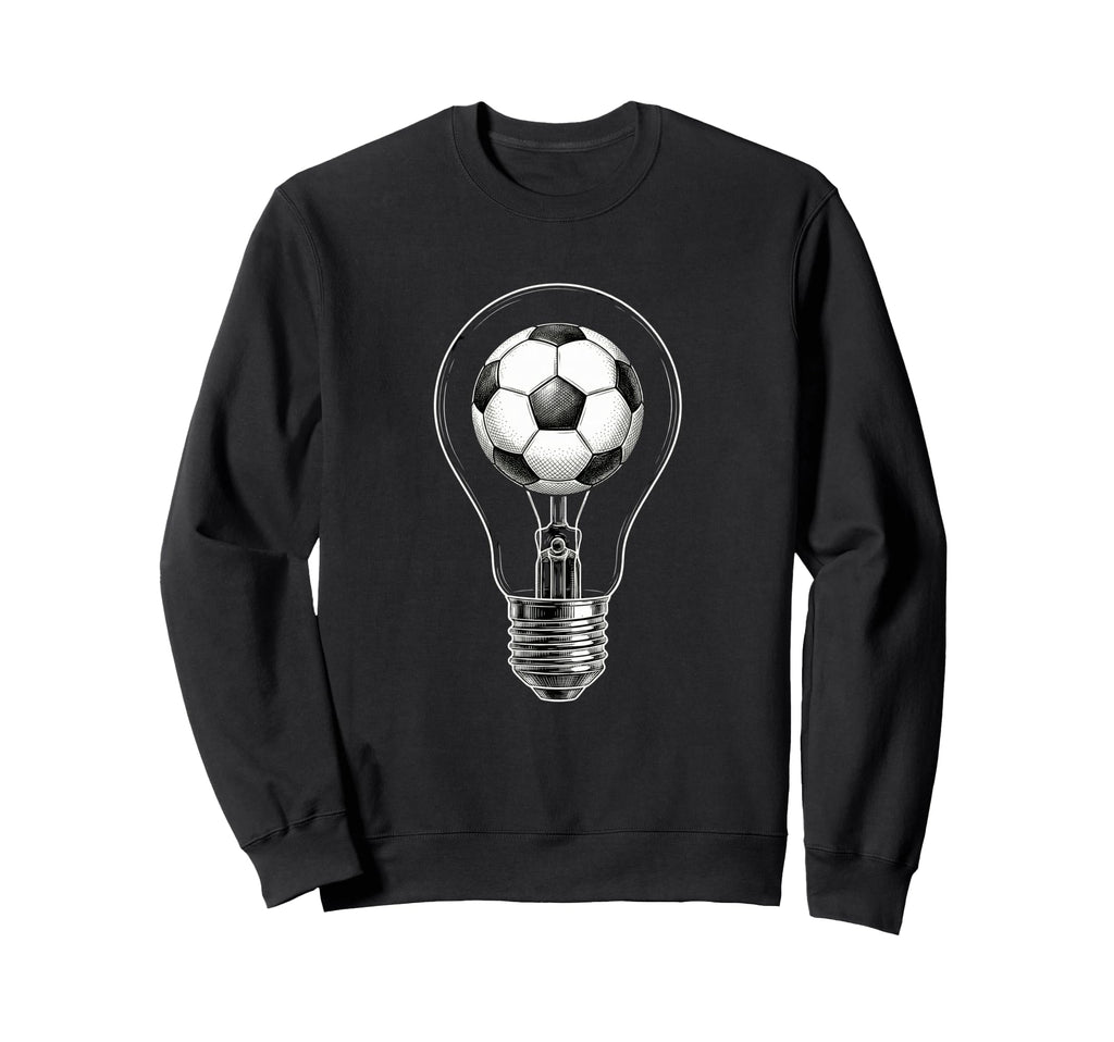 Soccer Lightbulb Ball Players Sweatshirt - Custom Art Print Men Women