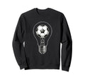 Soccer Lightbulb Ball Players Sweatshirt - Custom Art Print Men Women