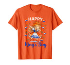 Kings Day Netherlands Flag T-Shirt - Fun Novelty Design Men Women