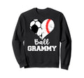 Ball Grammy Heart Funny Soccer Sweatshirt - Aesthetic Graphic for Adults