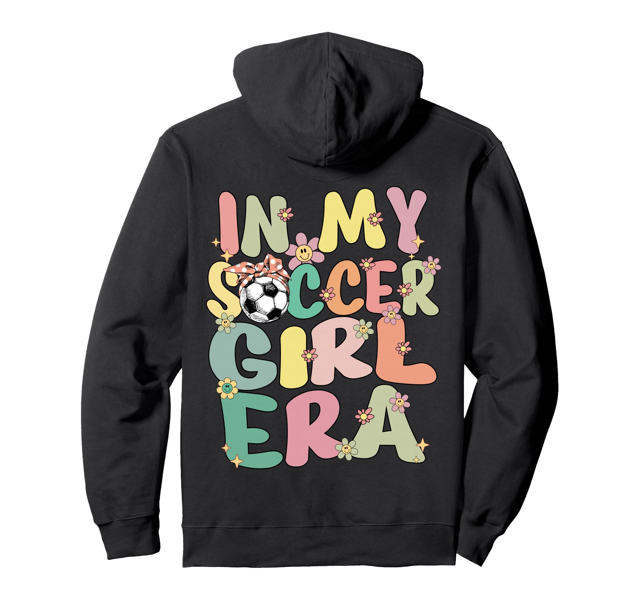 My Soccer Era Groovy Soccer Hoodie - Minimalist Print for Adults