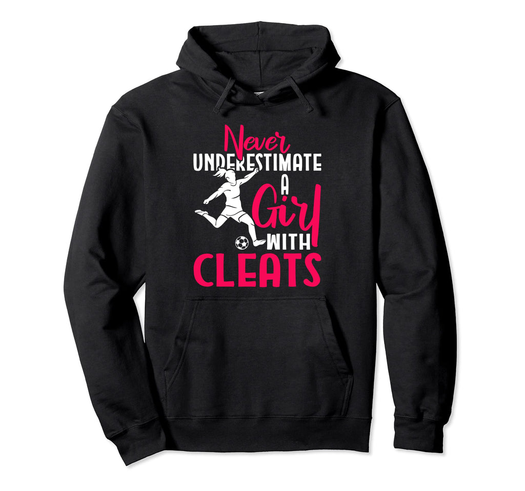 Soccer Player Never Underestimate Hoodie - Casual Everyday Wear for Adults