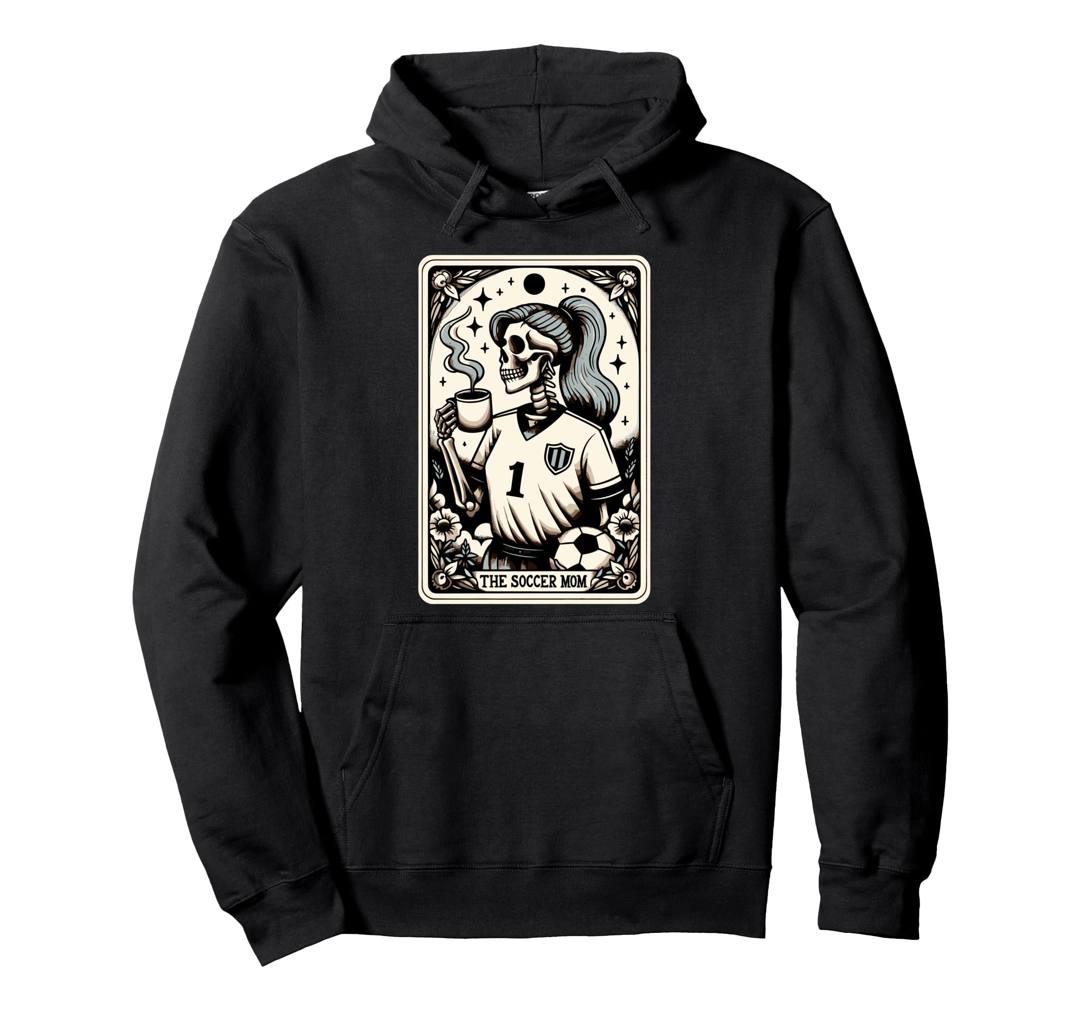 Soccer Mom Soccer Mum Tarot Card Hoodie - Streetwear Style Men Women