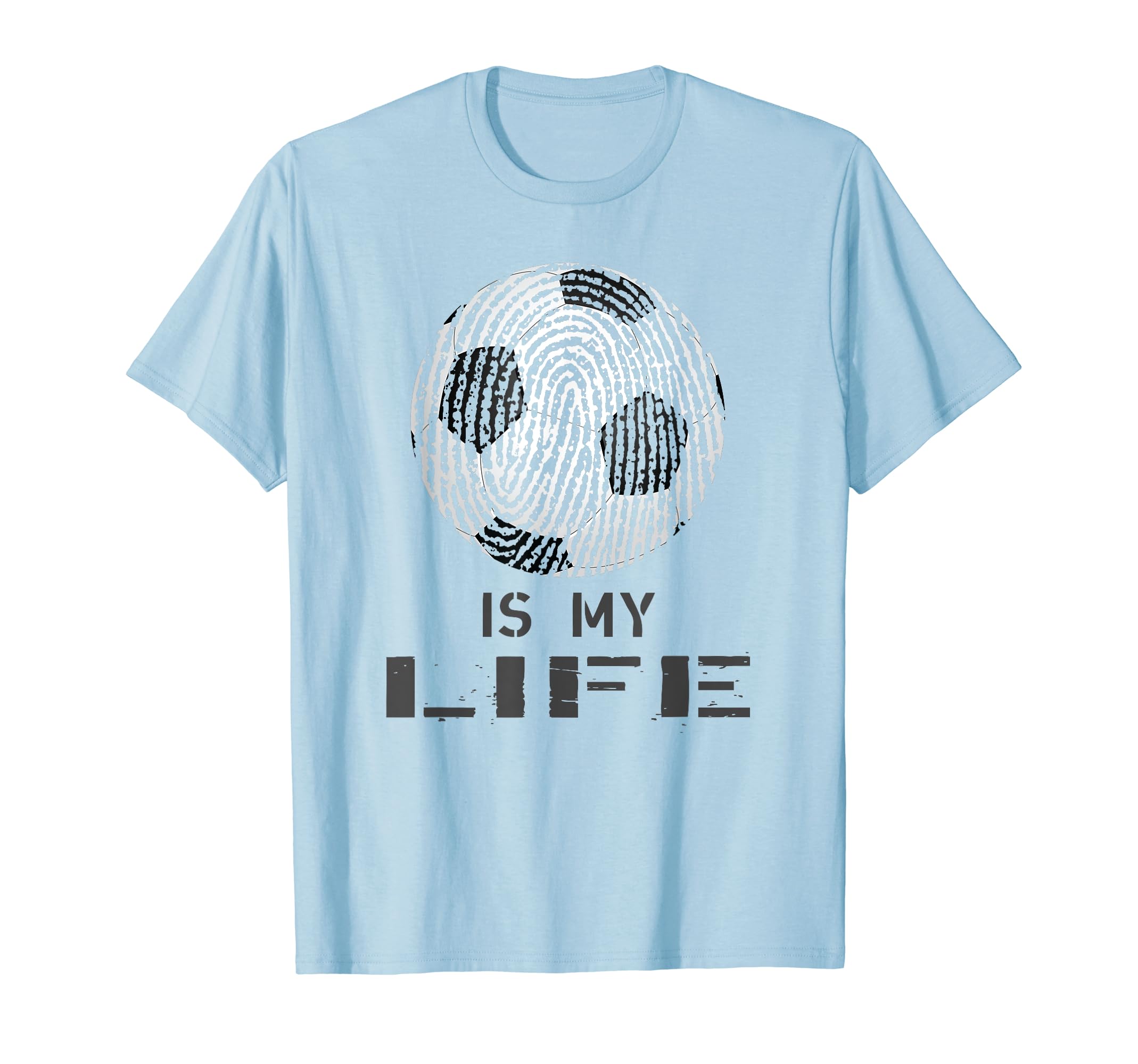 Dna Fingerprint Soccer Ball Soccer Is My T-Shirt - Graphic Print Men Women