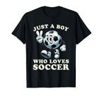 Just Who Loves Soccer Soccer Player T-Shirt - Fun Novelty Design for Adults