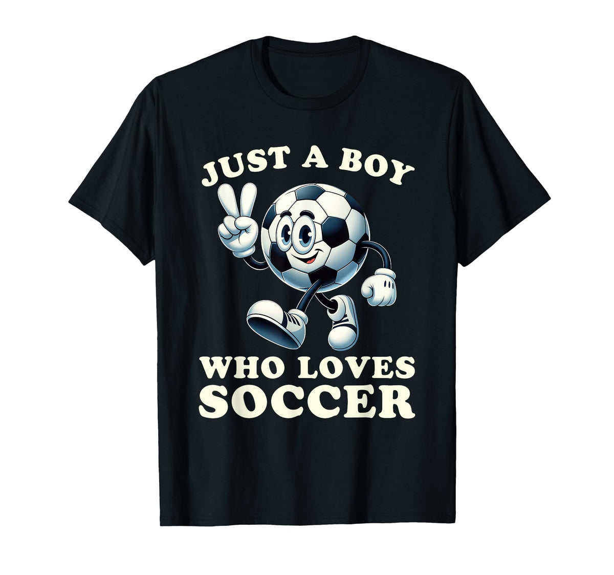 Just Who Loves Soccer Soccer Player T-Shirt - Fun Novelty Design for Adults