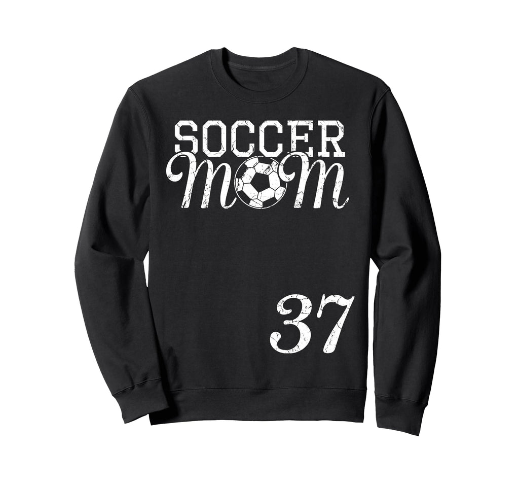 Soccer Mom Jersey Number 37 Favorite Sweatshirt - Unique Graphic Men Women
