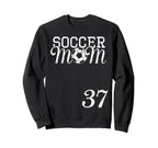 Soccer Mom Jersey Number 37 Favorite Sweatshirt - Unique Graphic Men Women