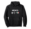 Mejico Flag Heartbeat Soccer Hoodie - Unique Graphic Men Women