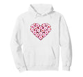 Heart Shaped Soccer Ball Pattern Hoodie - Casual Everyday Wear Men Women