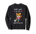 Tiger Soccer Tiger Soccer Sweatshirt - Novelty Apparel Men Women