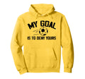 Soccer Goalie Art Gag Soccer Player Hoodie - Minimalist Print Men Women
