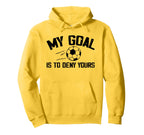 Soccer Goalie Art Gag Soccer Player Hoodie - Fun Novelty Design Men Women