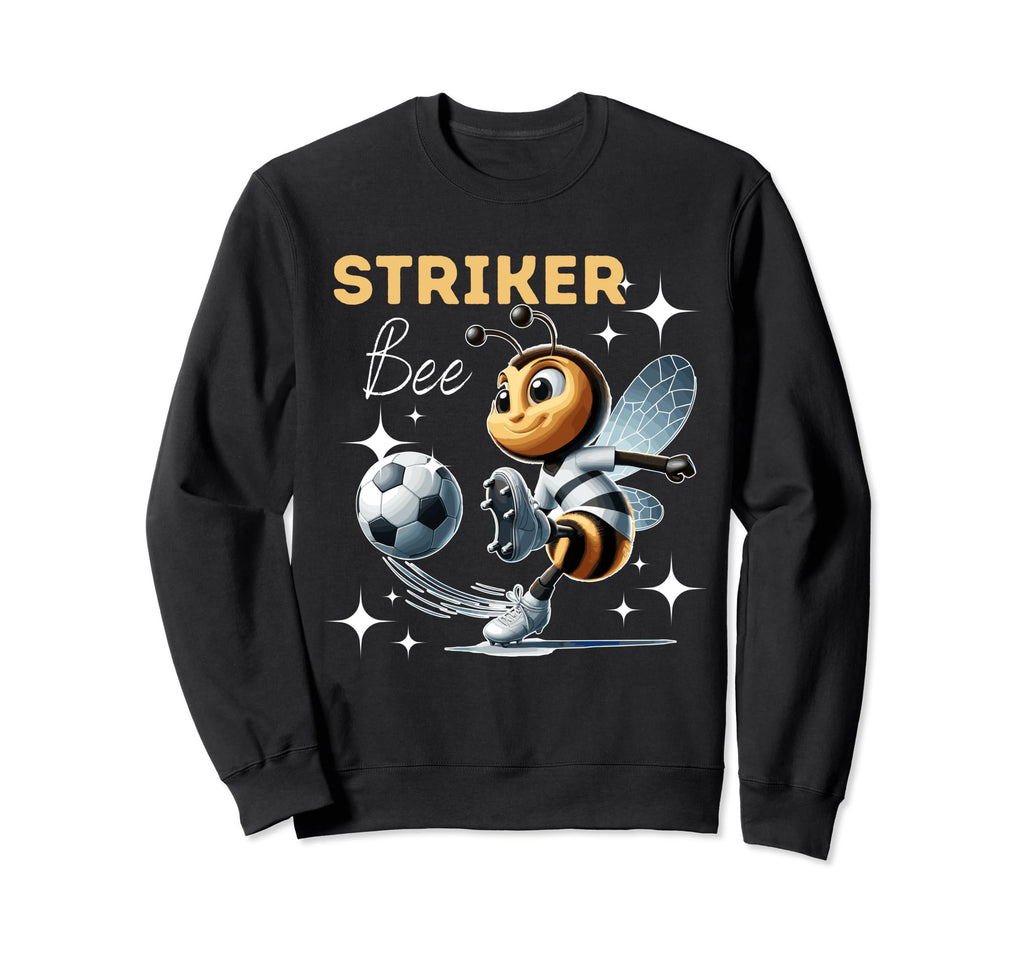 Striker Bee Soccer Enthusiast Sweatshirt - Streetwear Style for Adults