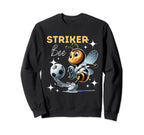 Striker Bee Soccer Enthusiast Sweatshirt - Streetwear Style for Adults