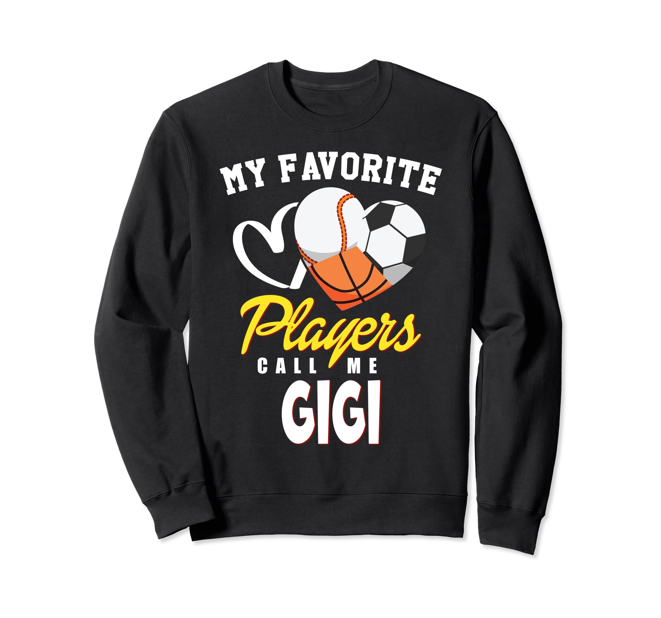 My Favorite Players Baseball Sweatshirt - Minimalist Print for Adults