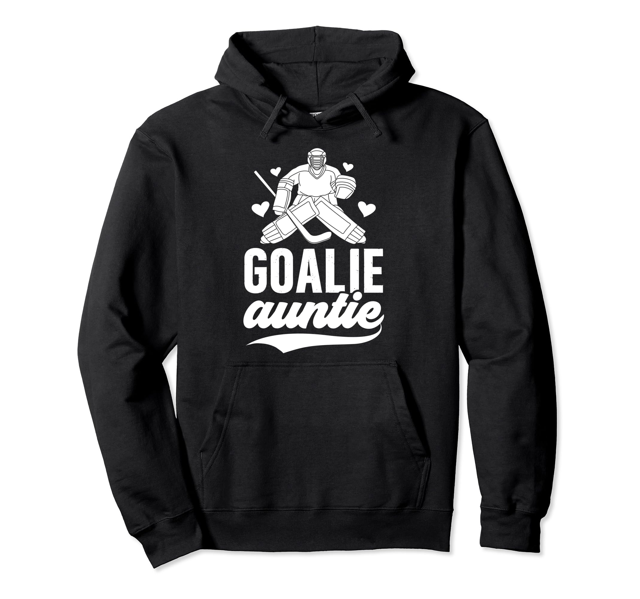 Ice Hockey Goalie Auntie Hockey Hoodie - Aesthetic Graphic Men Women