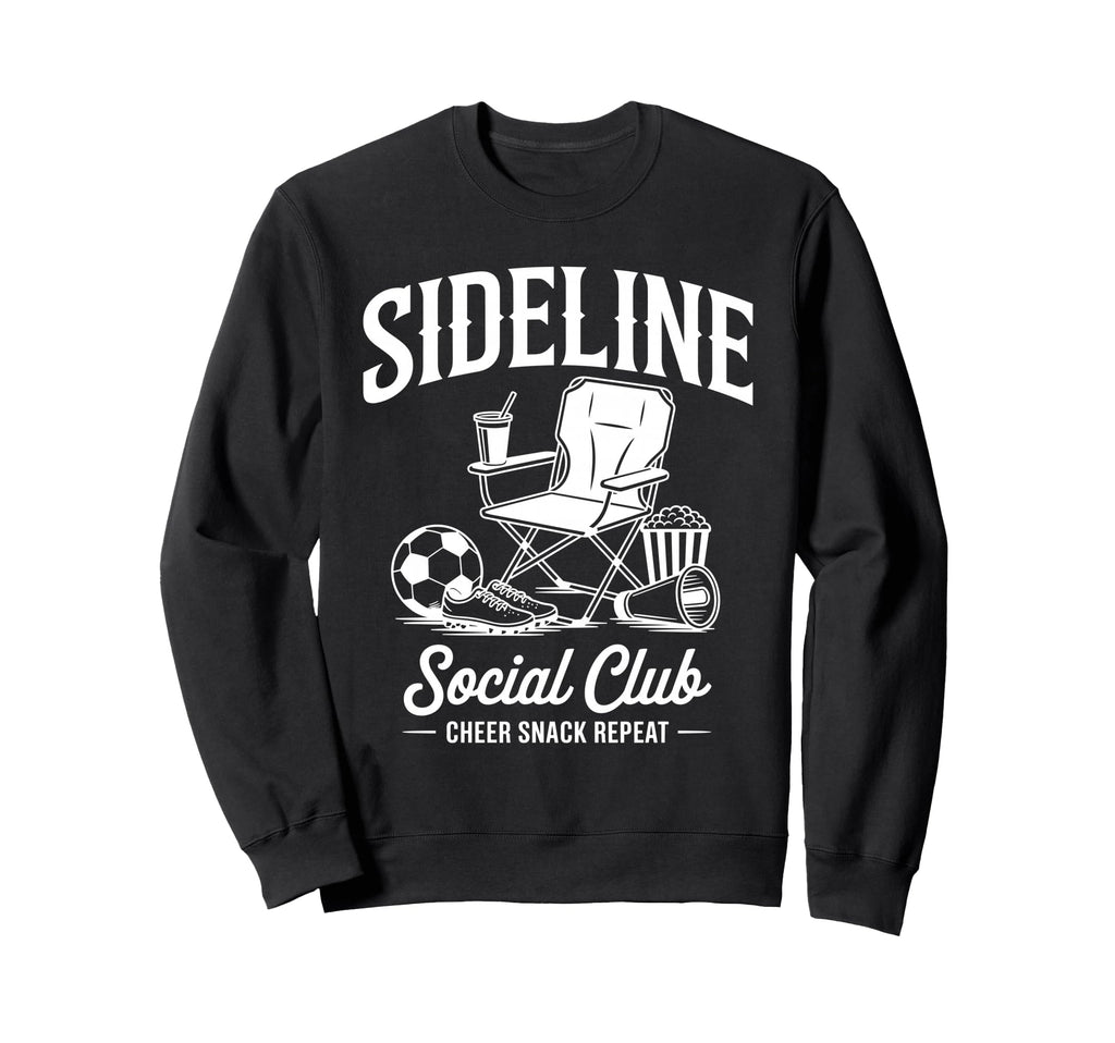 Sideline Social Club Game Day Sweatshirt - Fun Novelty Design Men Women