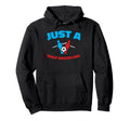 Table Soccer Foosball Kicker Just Hoodie - Novelty Apparel for Adults