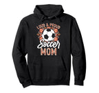 Loud And Proud Soccer Mom Floral Flowers Hoodie - Graphic Print for Adults