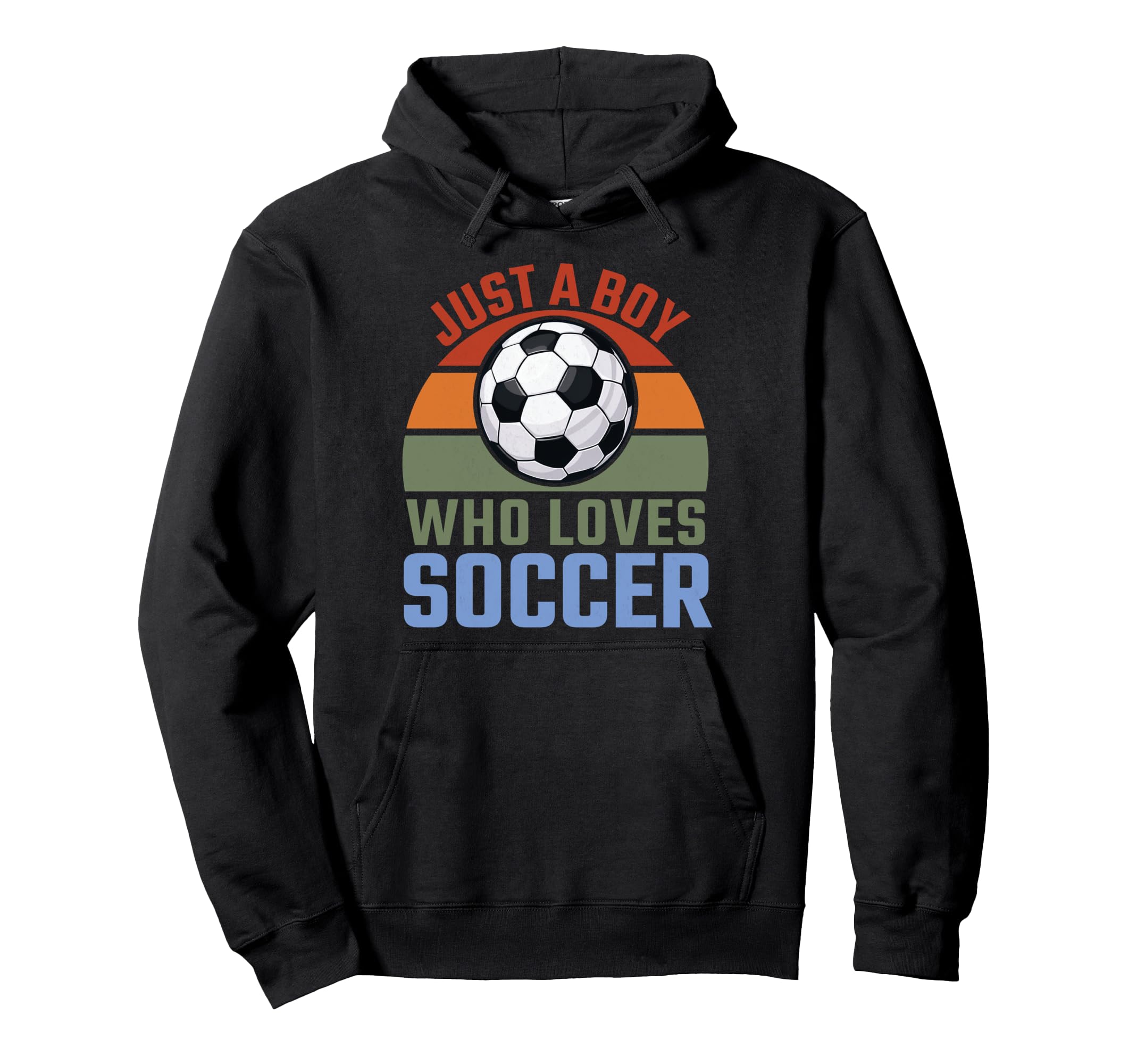 Just Who Loves Soccer Soccer Player Hoodie - Graphic Print for Adults