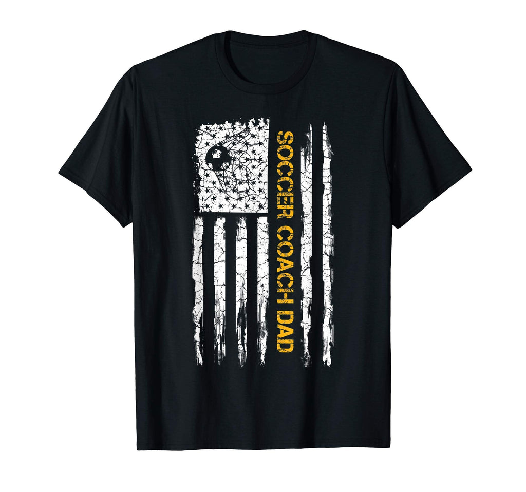 Usa American Flag Proud Soccer T-Shirt - Fun Novelty Design Men Women