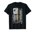 Usa American Flag Proud Soccer T-Shirt - Fun Novelty Design Men Women