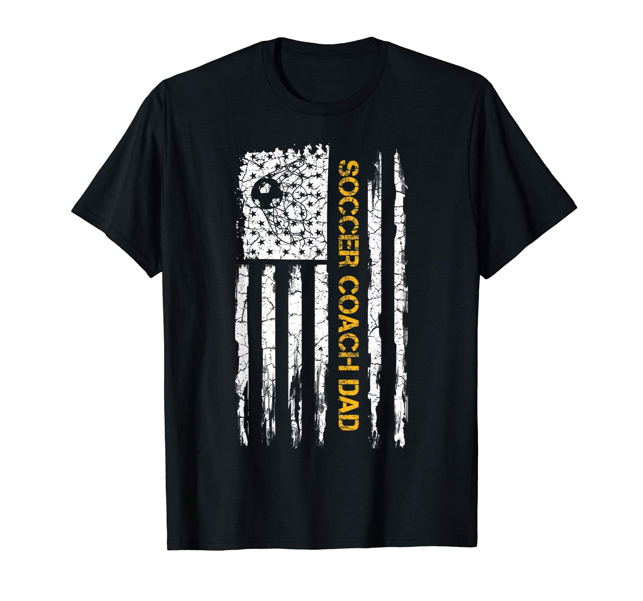 Usa American Flag Proud Soccer T-Shirt - Fun Novelty Design Men Women