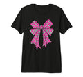 Soccer Ball Coquette Bow Soccer T-Shirt - Casual Everyday Wear for Adults