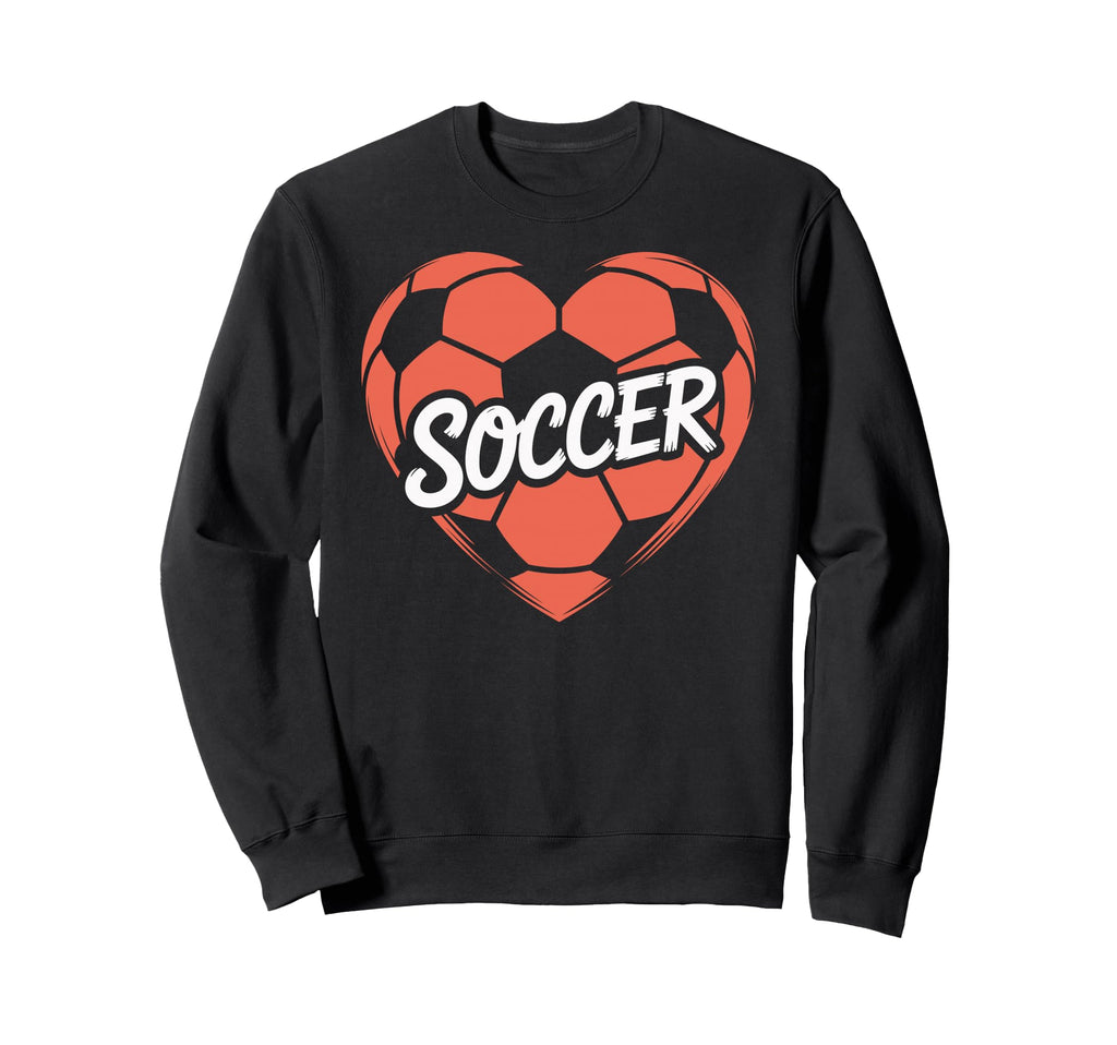 Soccer Heart Sweatshirt - Streetwear Style for Adults