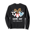 Game Day Vibes Funny Baseball Sweatshirt - Novelty Apparel Men Women