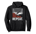 Eat Sleep Stop Goal Repeat Coach Hoodie - Aesthetic Graphic for Adults