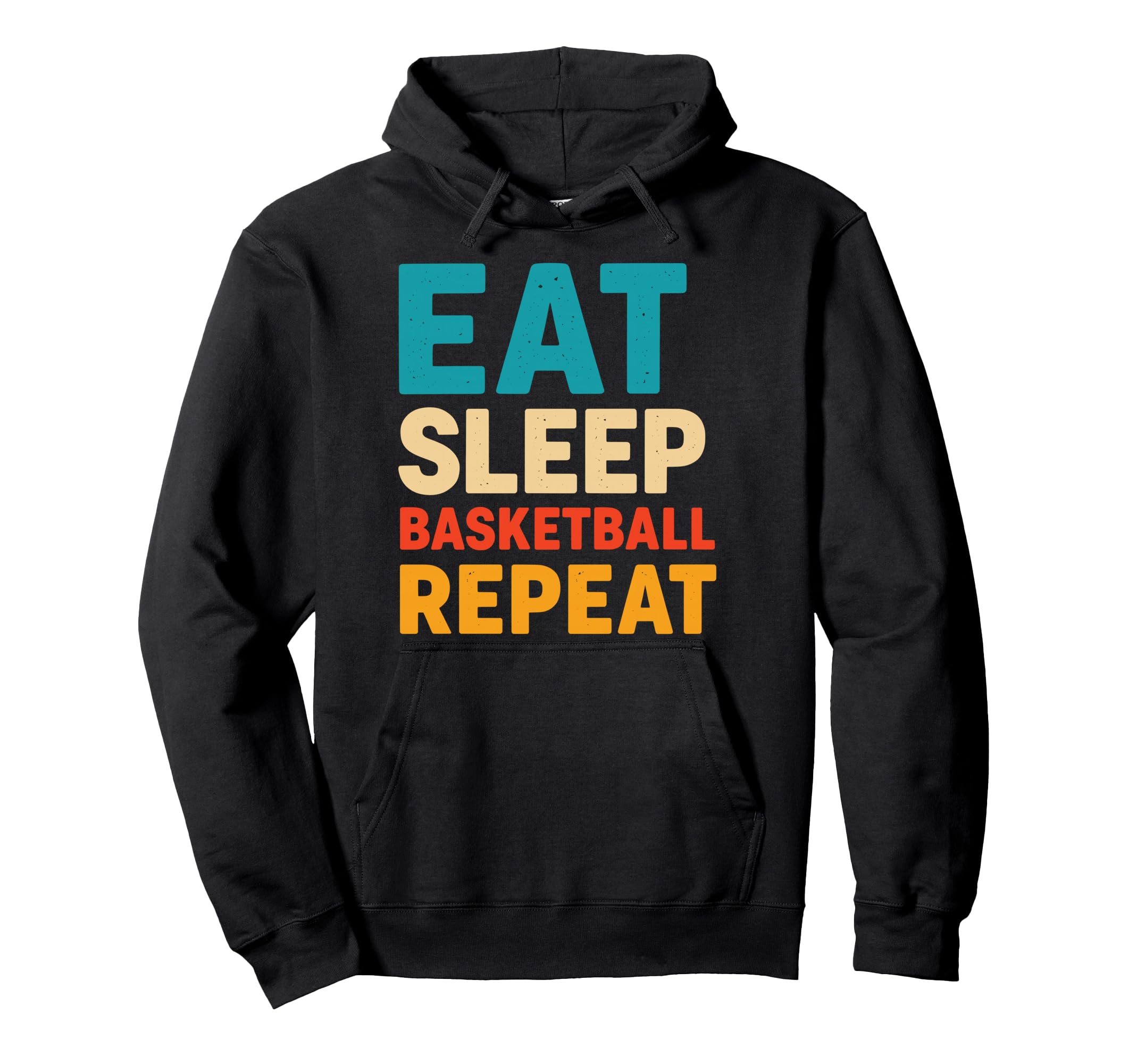 Eat Sleep Basketball Repeat Hoodie - Custom Art Print for Adults