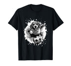 Beagle Dog Playing Soccer Sports Team T-Shirt - Unique Graphic Unisex