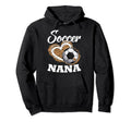 Soccer Nana Grandma Leopard Soccer Hoodie - Novelty Apparel for Adults