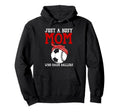 Just Busy Mom Who Raise Ballers Baseball Hoodie - Minimalist Print Unisex