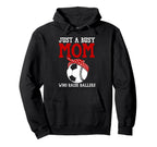 Just Busy Mom Who Raise Ballers Baseball Hoodie - Minimalist Print Unisex