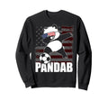 Funny Dab Dabbing Soccer Panda And Sweatshirt - Custom Art Print for Adults