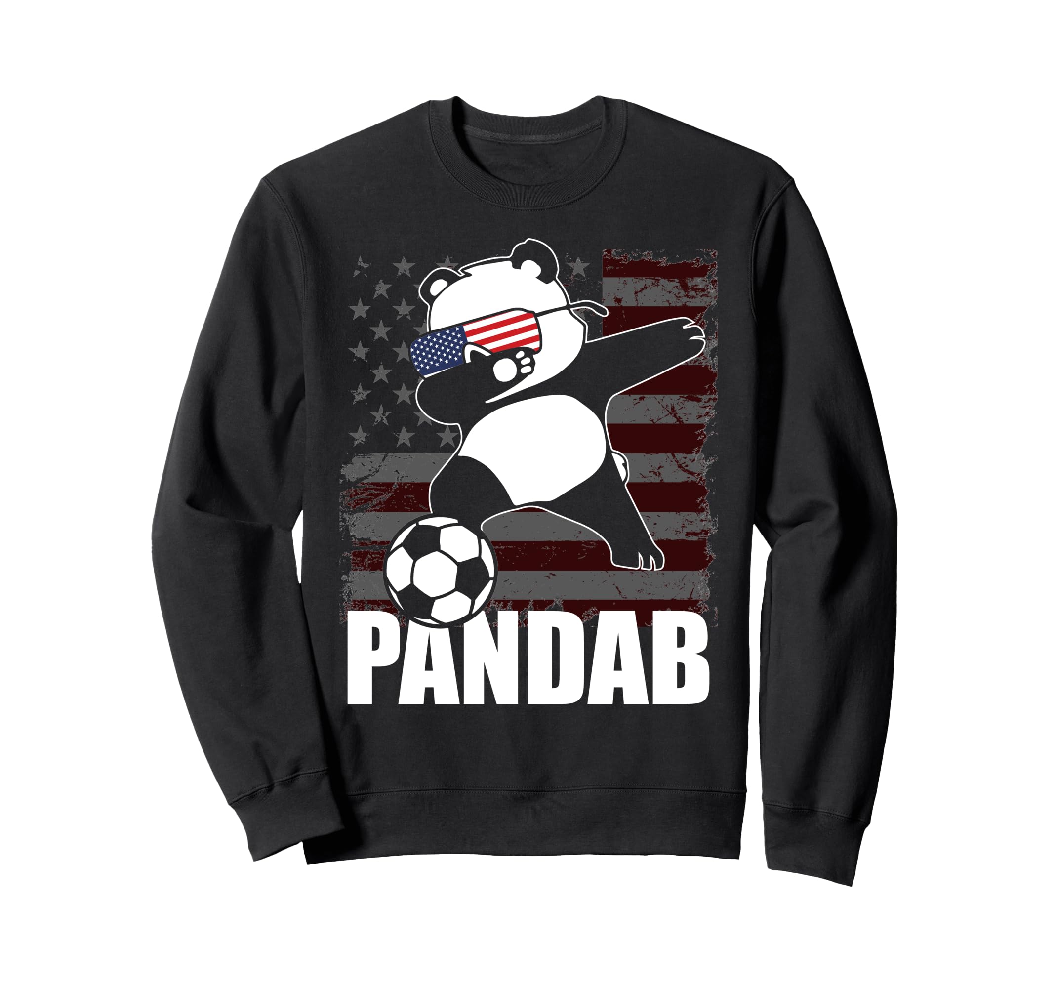 Funny Dab Dabbing Soccer Panda And Sweatshirt - Custom Art Print for Adults