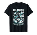 Chasing Soccer Dreams Soccer T-Shirt - Casual Everyday Wear for Adults