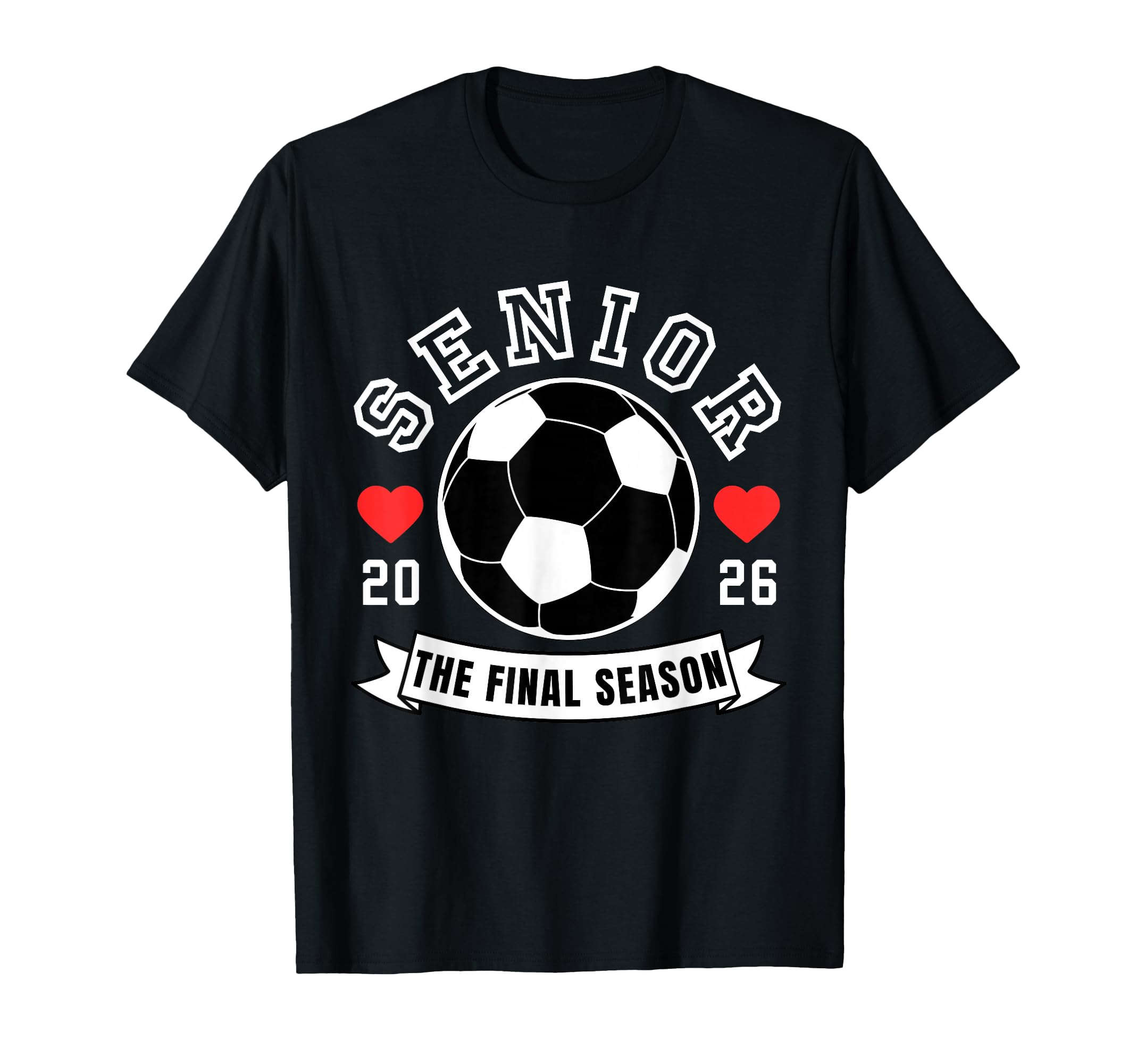 Senior Soccer 2026 Final Season Crew T-Shirt - Minimalist Print Unisex